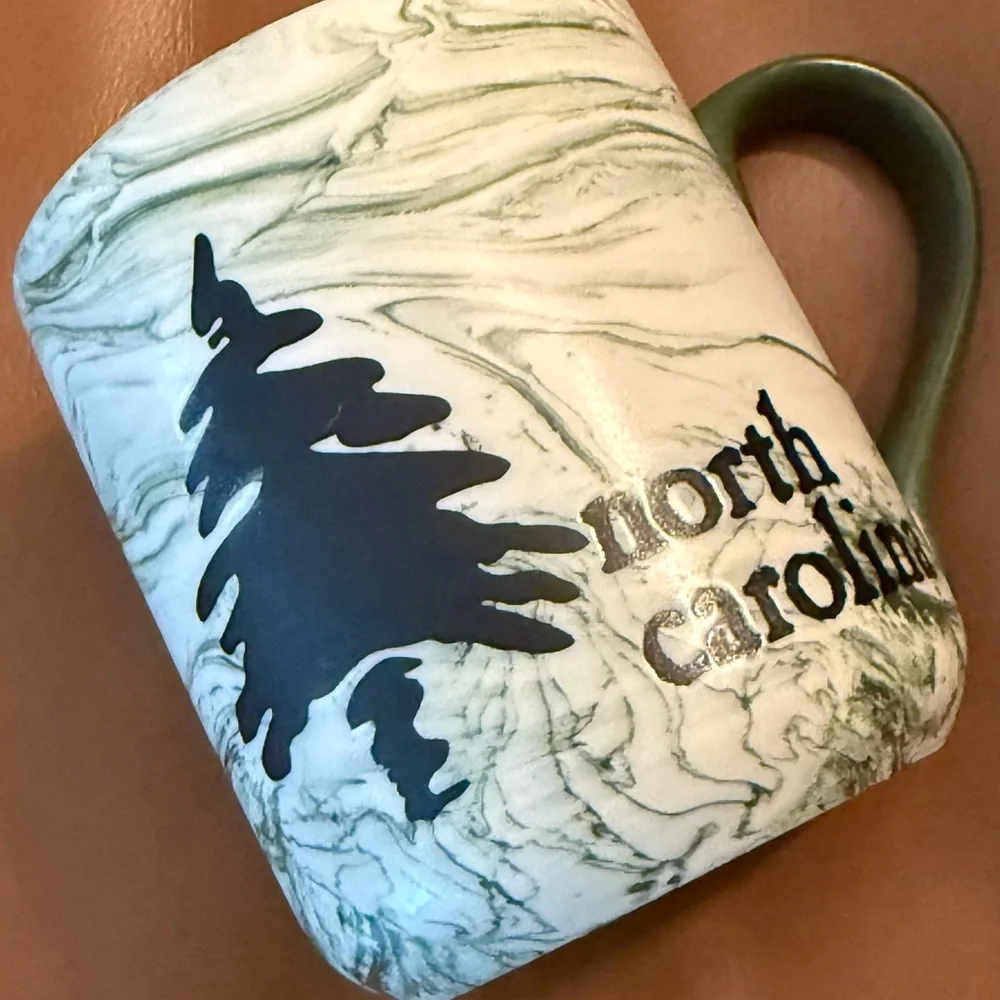 Marbled North Carolina NC Ceramic Tumbler Coffee Mug Cup